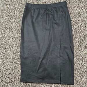 Olsenboye Womens Sz M Mid Length Pencil Skirt Solid Black